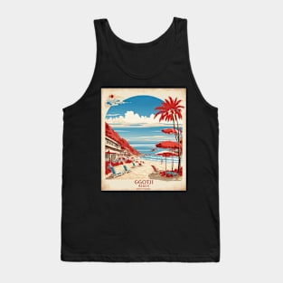 Ggotji Beach South Korea Travel Tourism Retro Vintage Tank Top